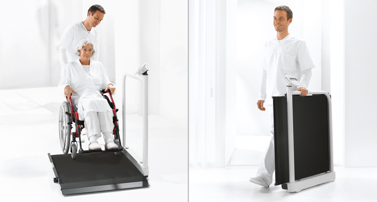 seca 677 r - Wheelchair scale with handrail and RS-232 interface #4